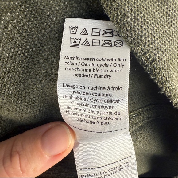 UNTUCKit Men's Dark Olive Long Sleeve Henley, waffle knit, 3 button placket - Picture 7 of 9